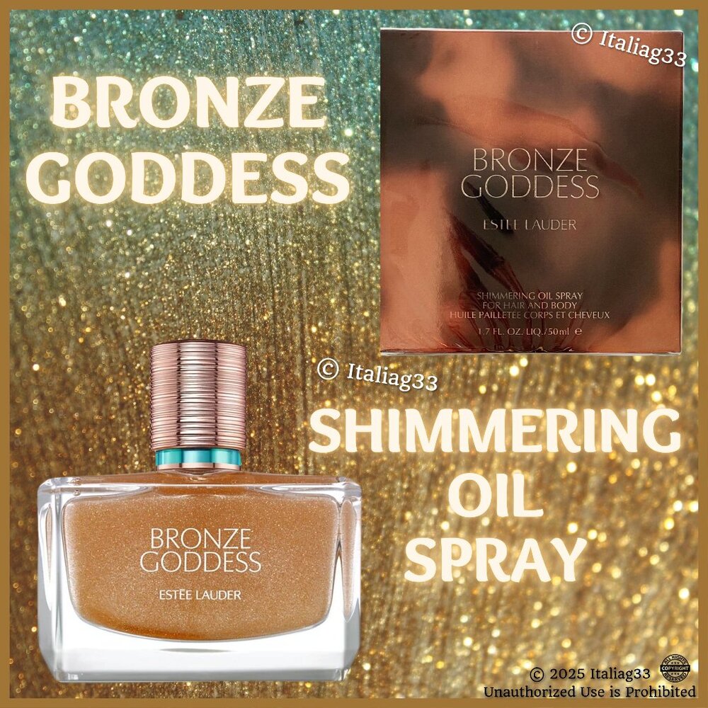 Estee Lauder Bronze Goddess Shimmering Oil Spray for Hair & Body 1.7 NEW &SEALED